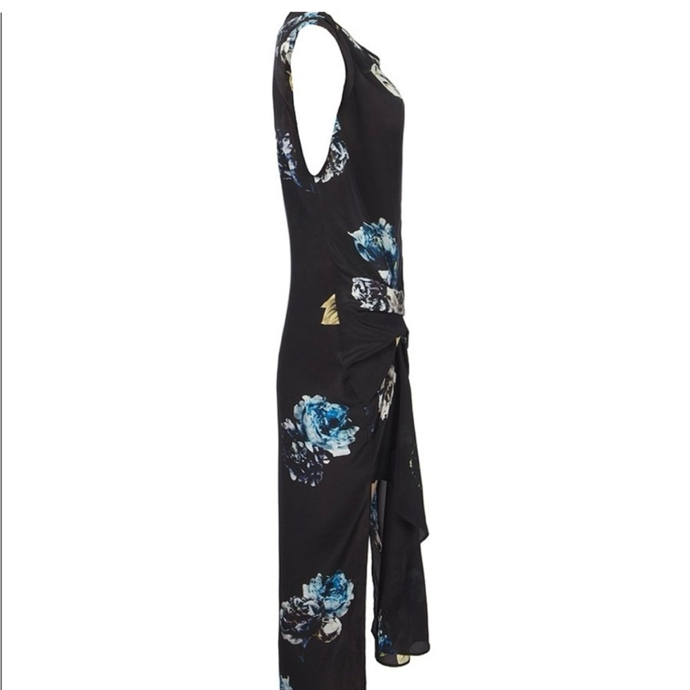 All Saints Riviera Peony Silk Dress 6 US - Picture 3 of 7